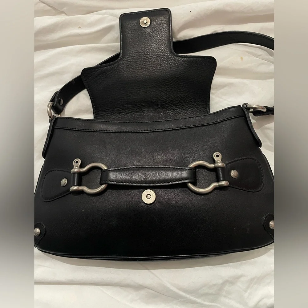 Burberry Black Leather Shoulder Bag